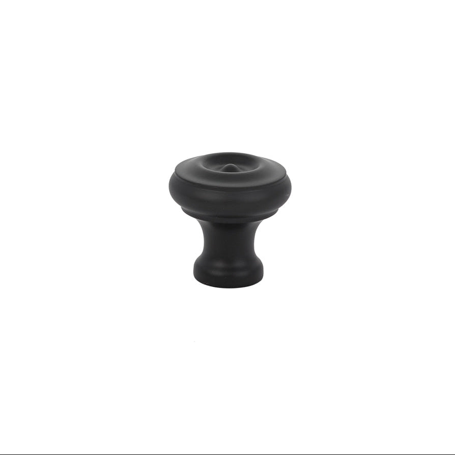 Matte Black "Heritage No.2" Cabinet Knobs and Wire Pulls - Forge Hardware Studio