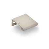 Satin Nickel "Dina" Tab Finger Drawer Pulls - Forge Hardware Studio