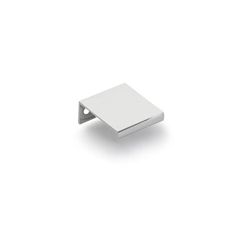 Polished Chrome "Dina" Tab Finger Drawer Pulls - Forge Hardware Studio