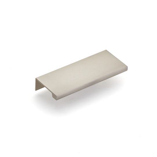 Satin Nickel "Dina" Tab Finger Drawer Pulls - Forge Hardware Studio