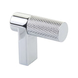Knurled Polished Chrome Cabinet Knobs and Drawer Pulls - Forge Hardware Studio