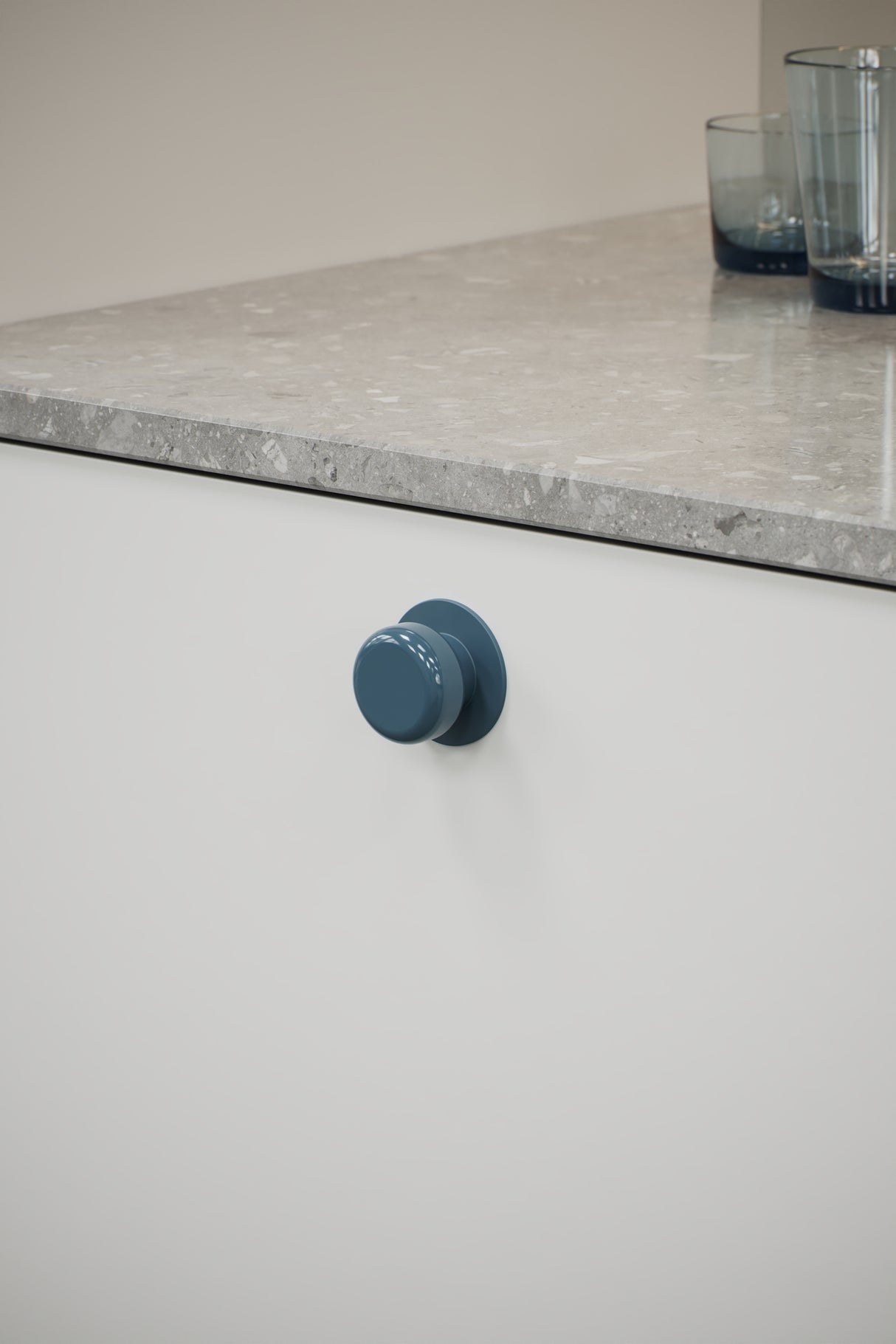 Lacquered Retro "Colette" Round Cabinet Knobs - Forge Hardware Studio