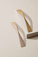 Lacquered Oak Wood "Twist" Drawer Pulls - Forge Hardware Studio