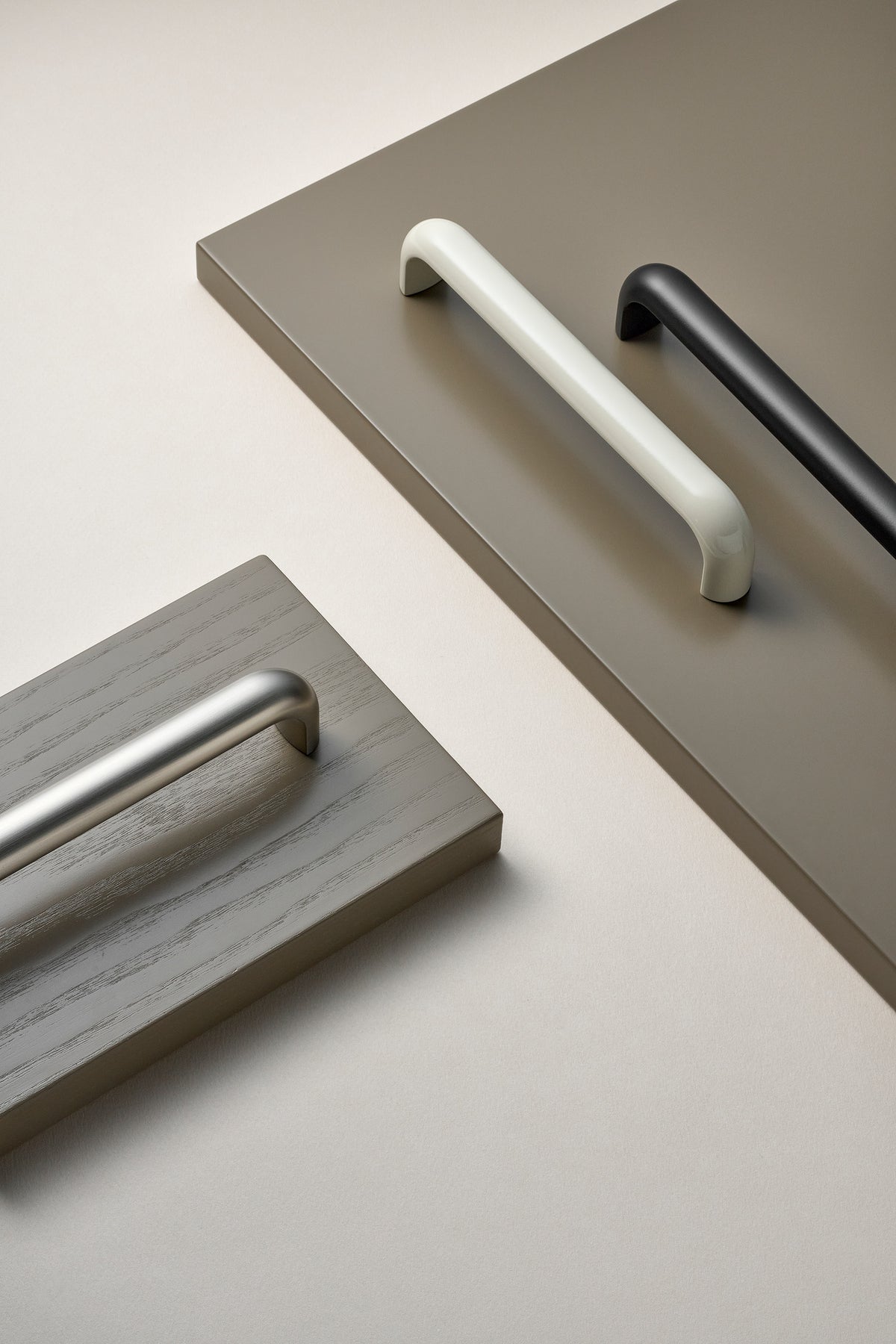 Satin Steel "Vibe" Cup Knob and Drawer Pull - Forge Hardware Studio