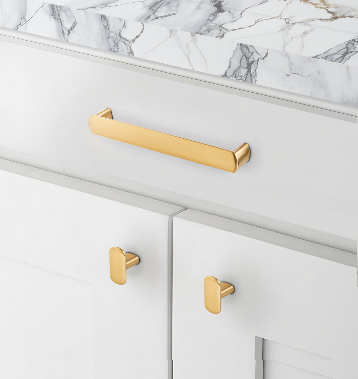 Champagne Bronze "Lake" Drawer Pulls and Cabinet Knobs - Forge Hardware Studio