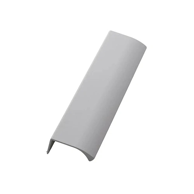 Dune Grey Textured "Edge Straight" Tab Drawer Pulls - Forge Hardware Studio