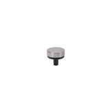 Knurled Black and Satin Nickel Cabinet Knobs and Drawer Pulls