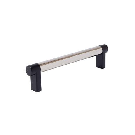 Smooth Polished Nickel and Black Cabinet Knobs and Drawer Pulls