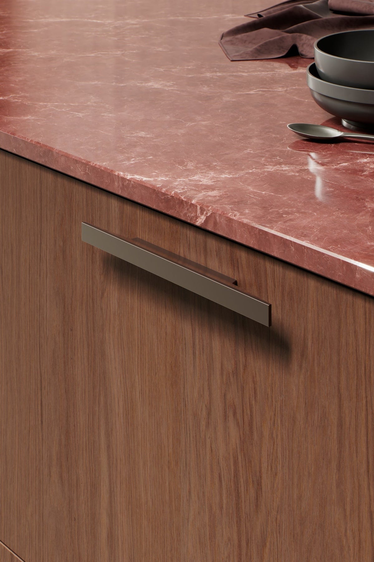 Dark Bronze "Facet" Drawer Pulls (Copy) - Euro • Knobs