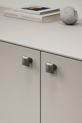 Gun Metal "Flow" T-Bar Cabinet Knob and Drawer Pull - Forge Hardware Studio