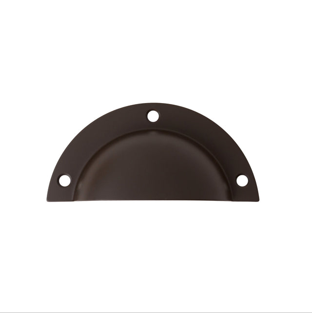Oil Rubbed Bronze "Elodie" Cup Drawer Pull - Forge Hardware Studio