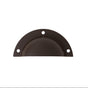 Oil Rubbed Bronze "Elodie" Cup Drawer Pull - Forge Hardware Studio