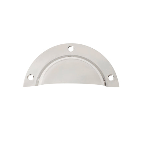 Polished Nickel "Elodie" Cup Drawer Pull - Forge Hardware Studio