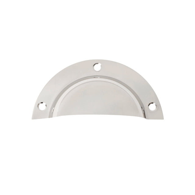 Polished Nickel "Elodie" Cup Drawer Pull - Forge Hardware Studio