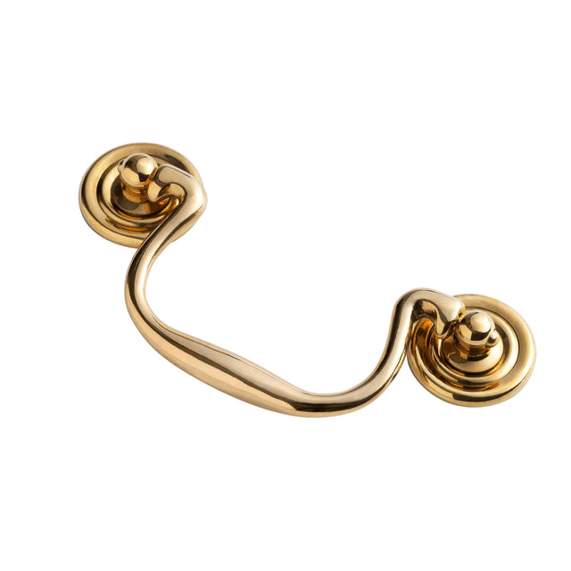 Unlacquered Brass "Elsie" Bail Drawer Pull - Forge Hardware Studio