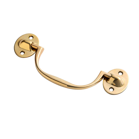 Unlacquered Brass "Elara" Trunk Drawer Pull - Forge Hardware Studio