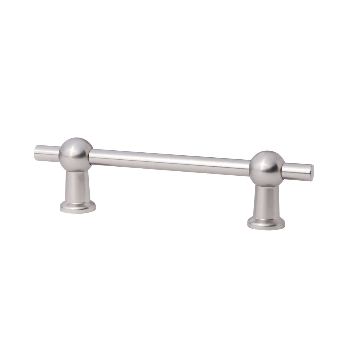 Brushed Nickel "Elodie" T-Knob and Drawer Pull - Forge Hardware Studio