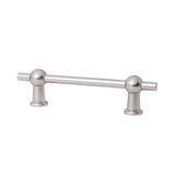 Brushed Nickel "Elodie" T-Knob and Drawer Pull - Forge Hardware Studio