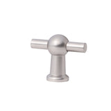 Brushed Nickel "Elodie" T-Knob and Drawer Pull - Forge Hardware Studio