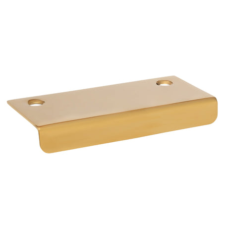 Unlacquered Brass "Forme" Edge Drawer Pulls - Industry Hardware