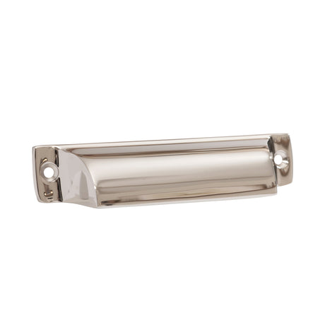 Polished Nickel "Ballard" Cup Drawer Pull - Forge Hardware Studio