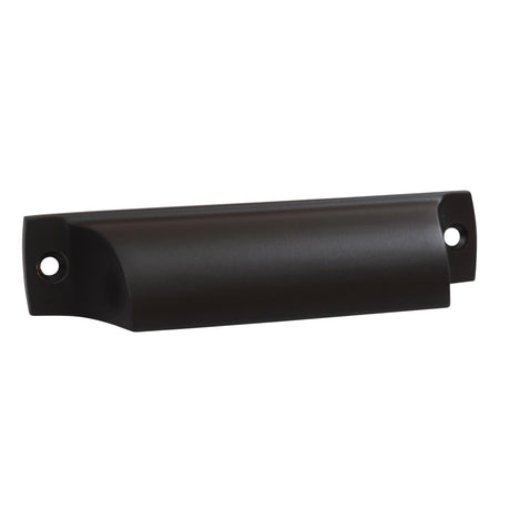 Matte Black "Ballard" Cup Drawer Pull - Forge Hardware Studio