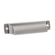 Brushed Chrome "Ballard" Cup Drawer Pull - Forge Hardware Studio