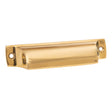Unlacquered Brass "Ballard" Cup Drawer Pull - Forge Hardware Studio