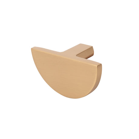 Champagne Bronze "Arlow" Half-Moon Drawer Pull - Forge Hardware Studio