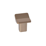 Modern Brushed Bronze "Vis a Vis" Cabinet Knob and Drawer Pulls - Forge Hardware Studio