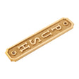 Brass Door Sign "Push" 5-1/2 in. Vintage Door Plaque - Forge Hardware Studio