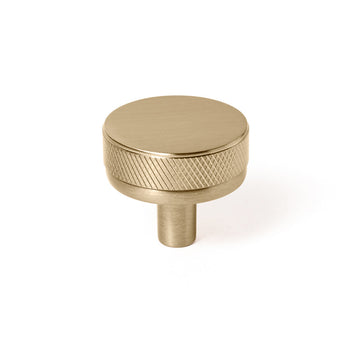 Knurled Champagne Bronze "Transitional" Cabinet Knobs and Drawer Pulls - Forge Hardware Studio