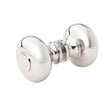 Round Polished Nickel "Fina" Round Glass Shower Knob - Forge Hardware Studio