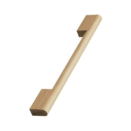 Lacquered Oak Wood "Fortis" Drawer Pulls - Forge Hardware Studio