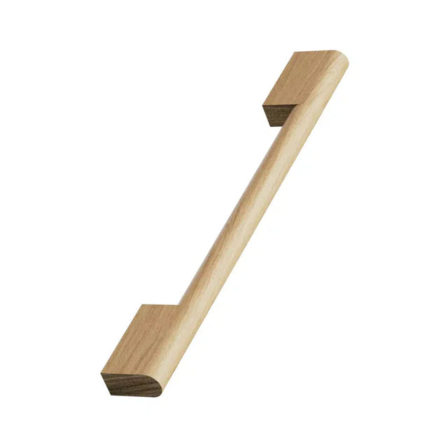 Lacquered Oak Wood "Fortis" Drawer Pulls - Forge Hardware Studio