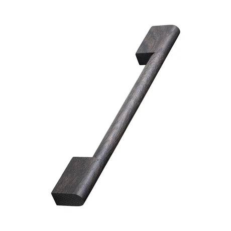 Dark Brown Oak Wood "Fortis" Drawer Pulls - Forge Hardware Studio