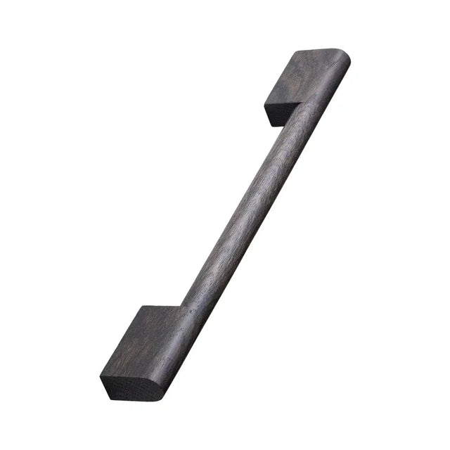 Dark Brown Oak Wood "Fortis" Drawer Pulls - Forge Hardware Studio