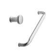 Satin Steel "Gate" Knob and Drawer Pull - Forge Hardware Studio