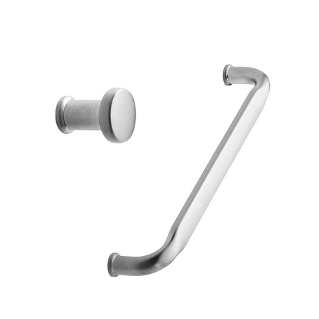 Satin Steel "Gate" Knob and Drawer Pull - Forge Hardware Studio