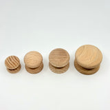 Round Oak Cabinet Knob "Pinecrest" Wood Knob - Forge Hardware Studio