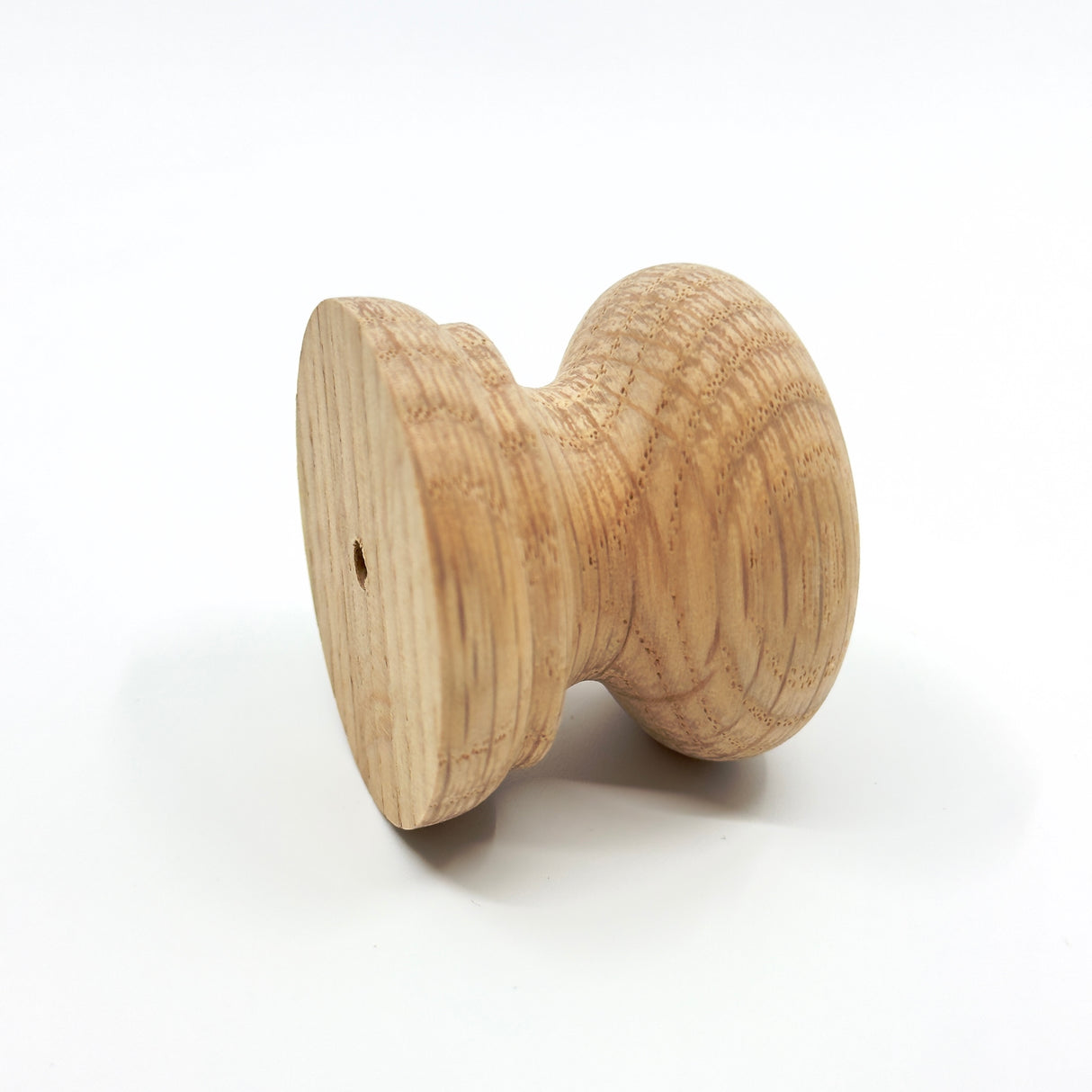 Round Oak Cabinet Knob "Pinecrest" Wood Knob - Forge Hardware Studio
