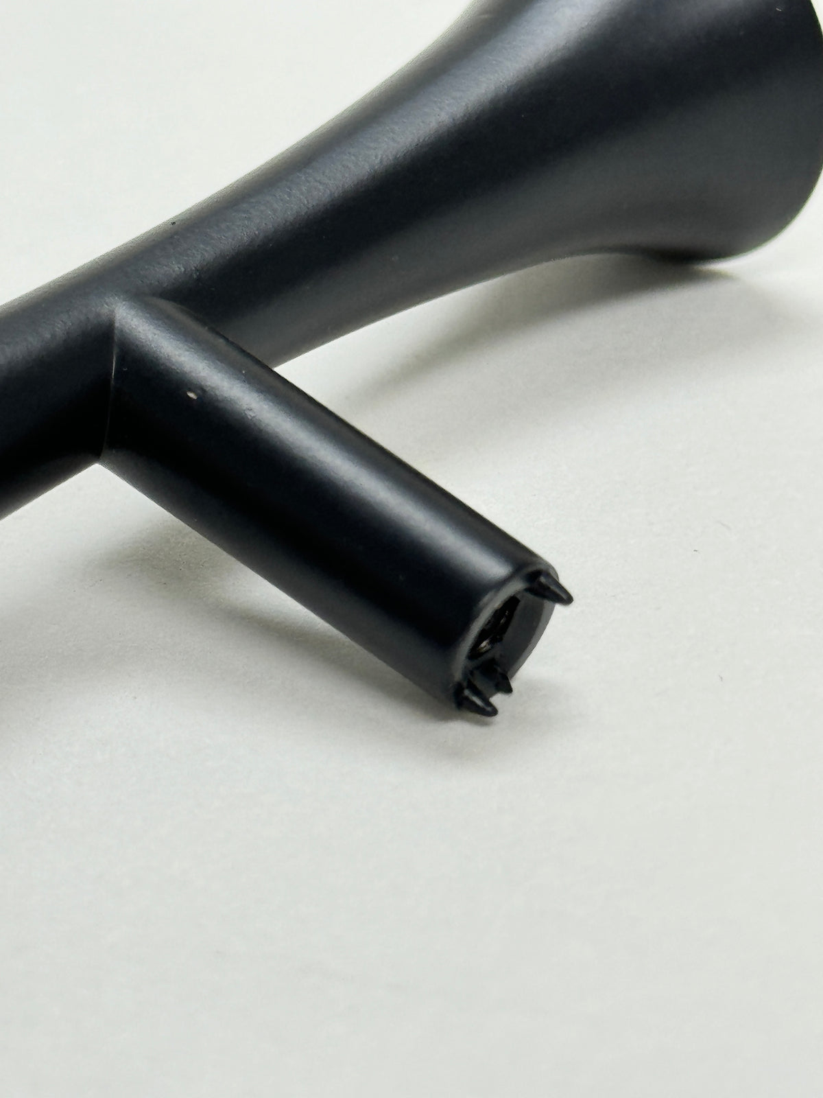 Hourglass Drawer Pull "MCM 01" Matte Black Mid-Century Cabinet Knob - Forge Hardware Studio