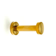 Polished Unlacquered Brass "Post" Hook - Industry Hardware