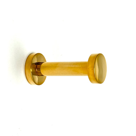 Polished Unlacquered Brass "Post" Hook - Industry Hardware