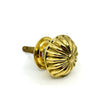 Unlacquered Brass "Sabine" Spool Cabinet Knob - Forge Hardware Studio