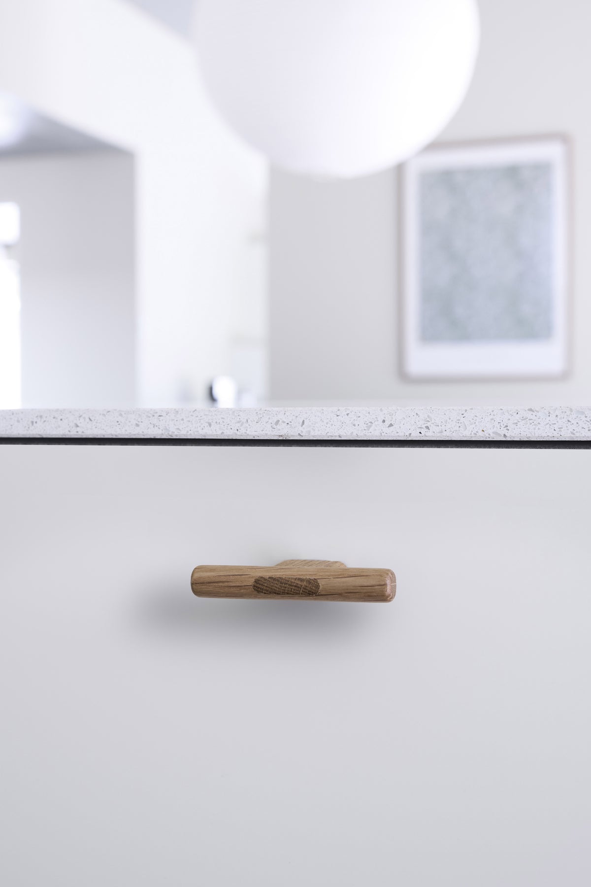 Lacquered Oak "Join" Wood Cabinet Knobs and Drawer Handles - Forge Hardware Studio