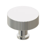Polished Nickel "ES Fluted" Round Knobs and Drawer Pulls - Forge Hardware Studio