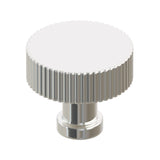 Polished Nickel "ES Fluted" Round Knobs and Drawer Pulls - Forge Hardware Studio