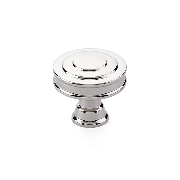 Polished Nickel "Elite Geometric" Cabinet Knobs and Drawer Pulls - Forge Hardware Studio
