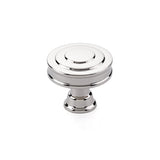 Polished Nickel "Elite Geometric" Cabinet Knobs and Drawer Pulls - Forge Hardware Studio